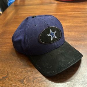 slightly damaged cowboys hat adjustable strap